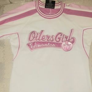Oilers Girls Club Pink jersey